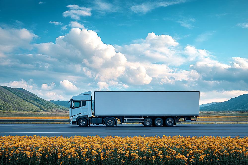 Secure Logistics Delivery Truck Transportation
